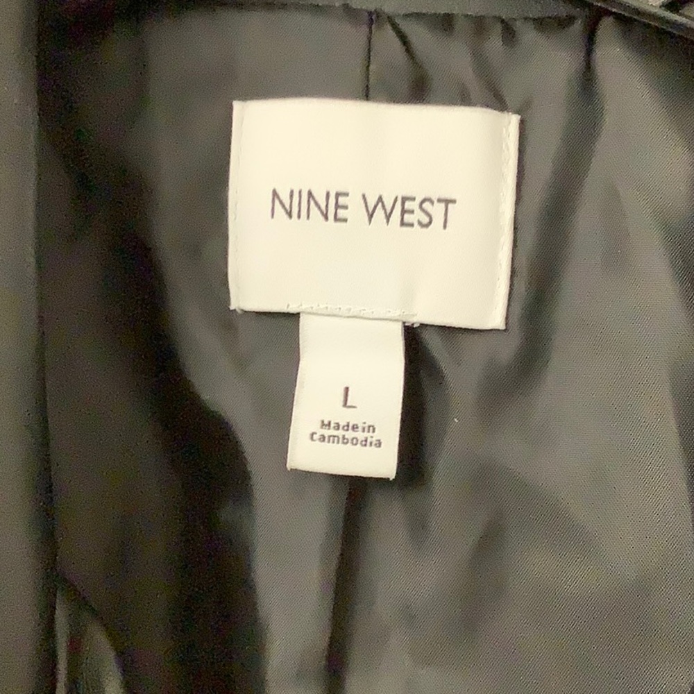 Nine west NWT, black "leather" Moto jacket - Picture 4 of 5